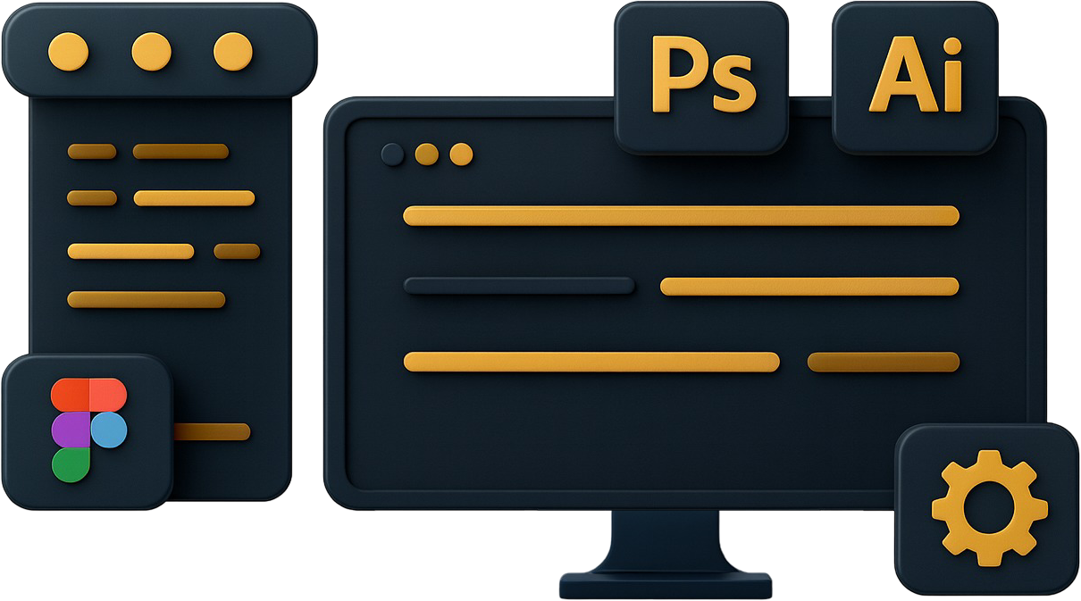 דוגמת עבודת עיצוב גרפי של Recebit